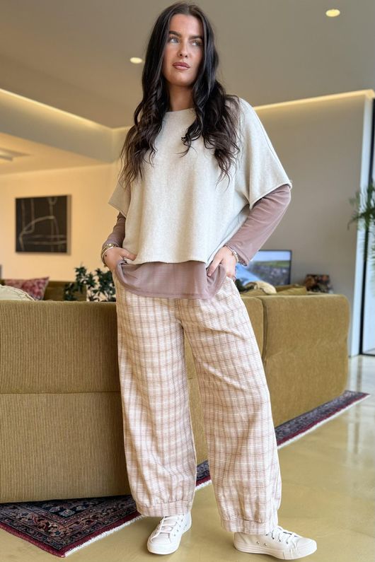 Bobby Mesh Layering Top Plain Mocha